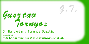 gusztav tornyos business card
